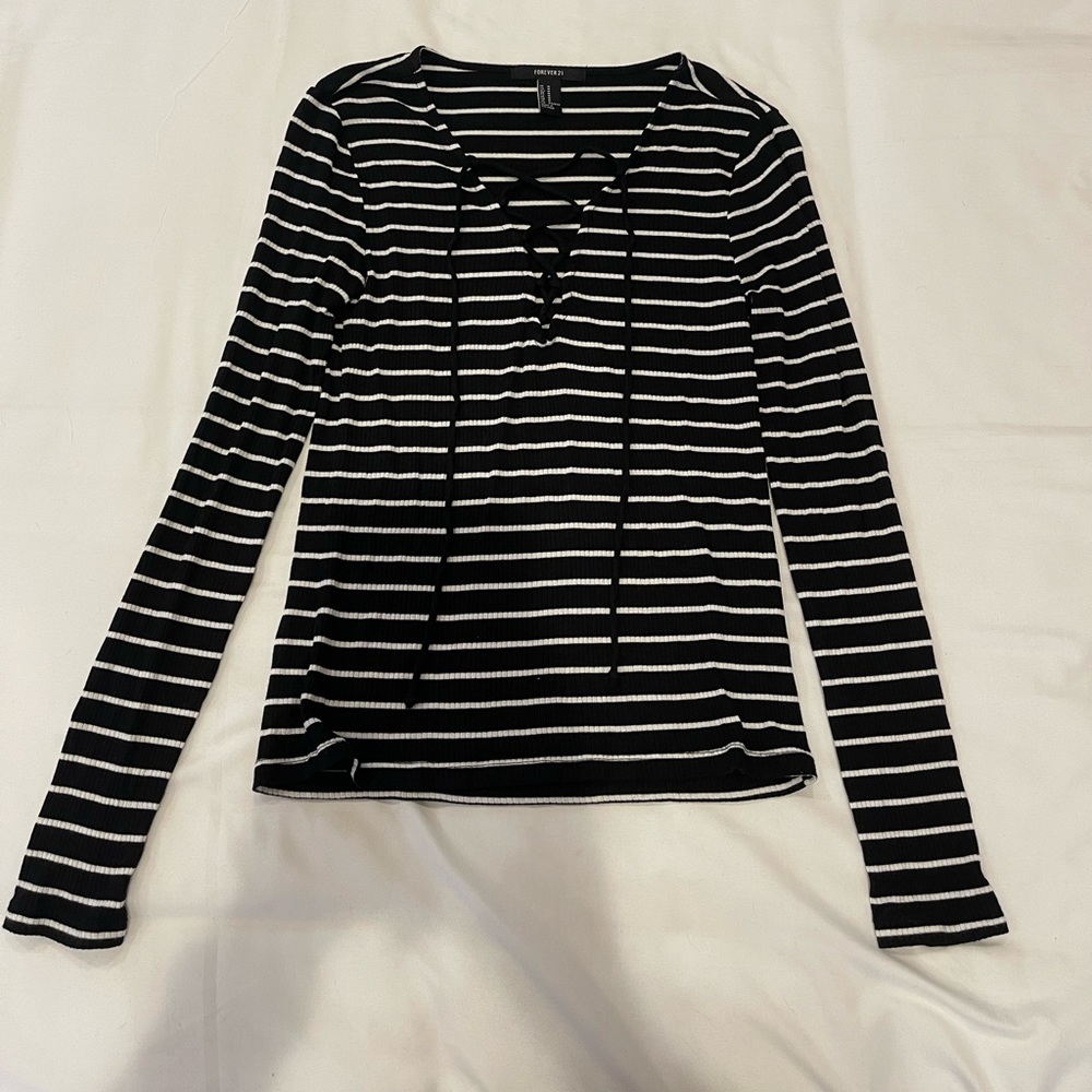 Forever 21 Striped Long Sleeve